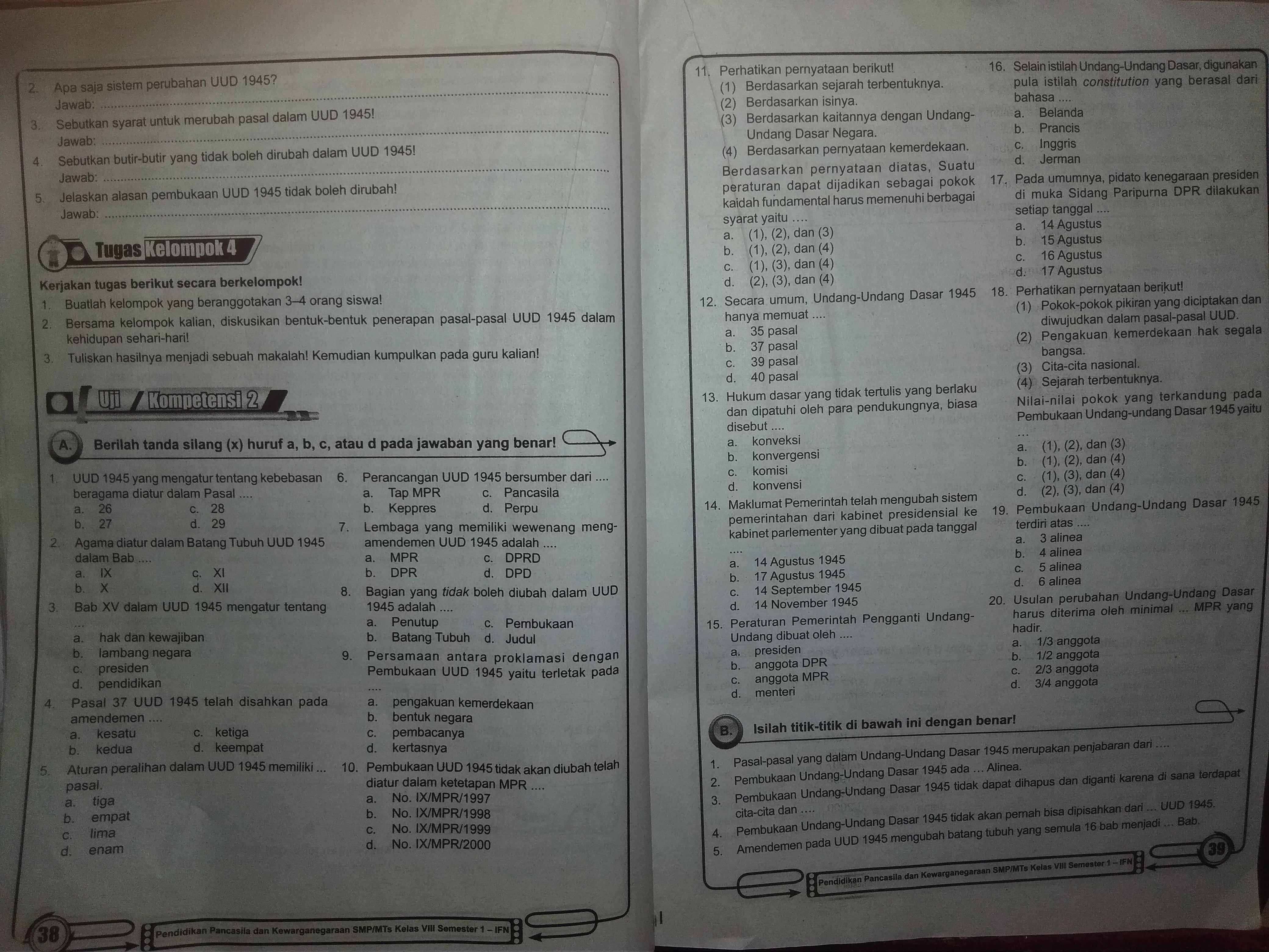 Detail Buku Lks Pkn Kelas 8 Kurikulum 2013 Nomer 36