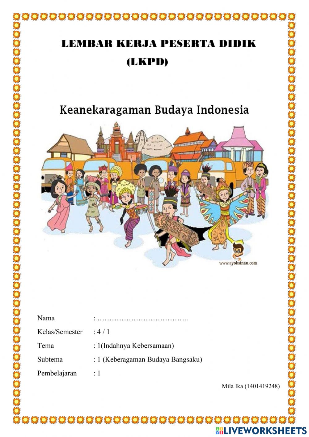 Detail Buku Lks Tema 1 Kelas 4 Nomer 53