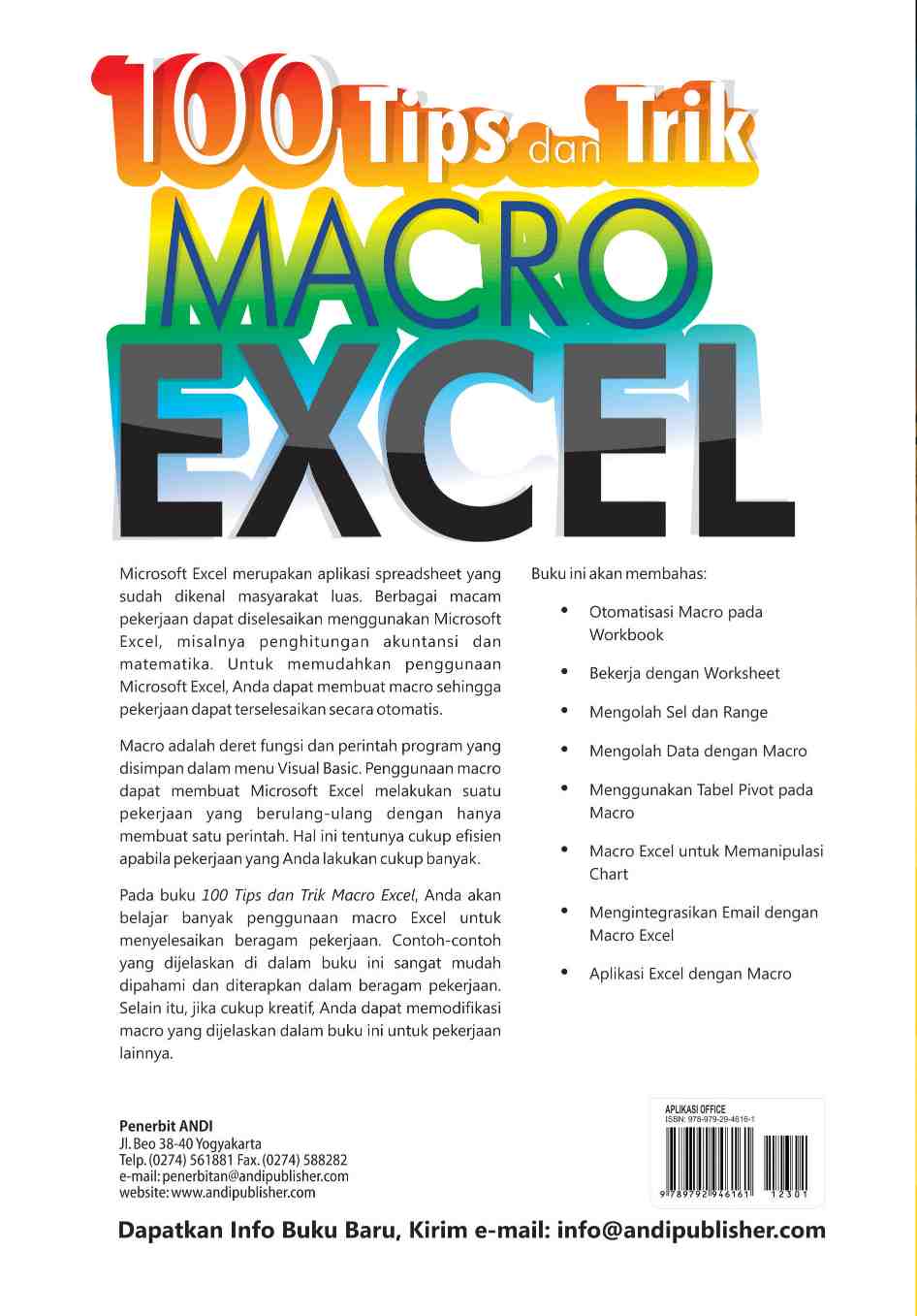Detail Buku Macro Excel Nomer 36