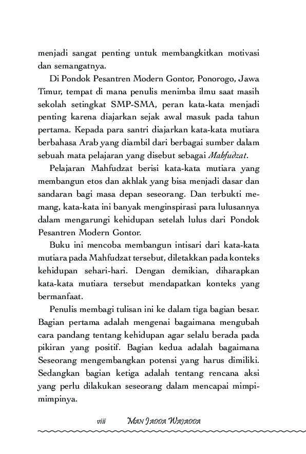 Detail Buku Man Jadda Wajada Nomer 42