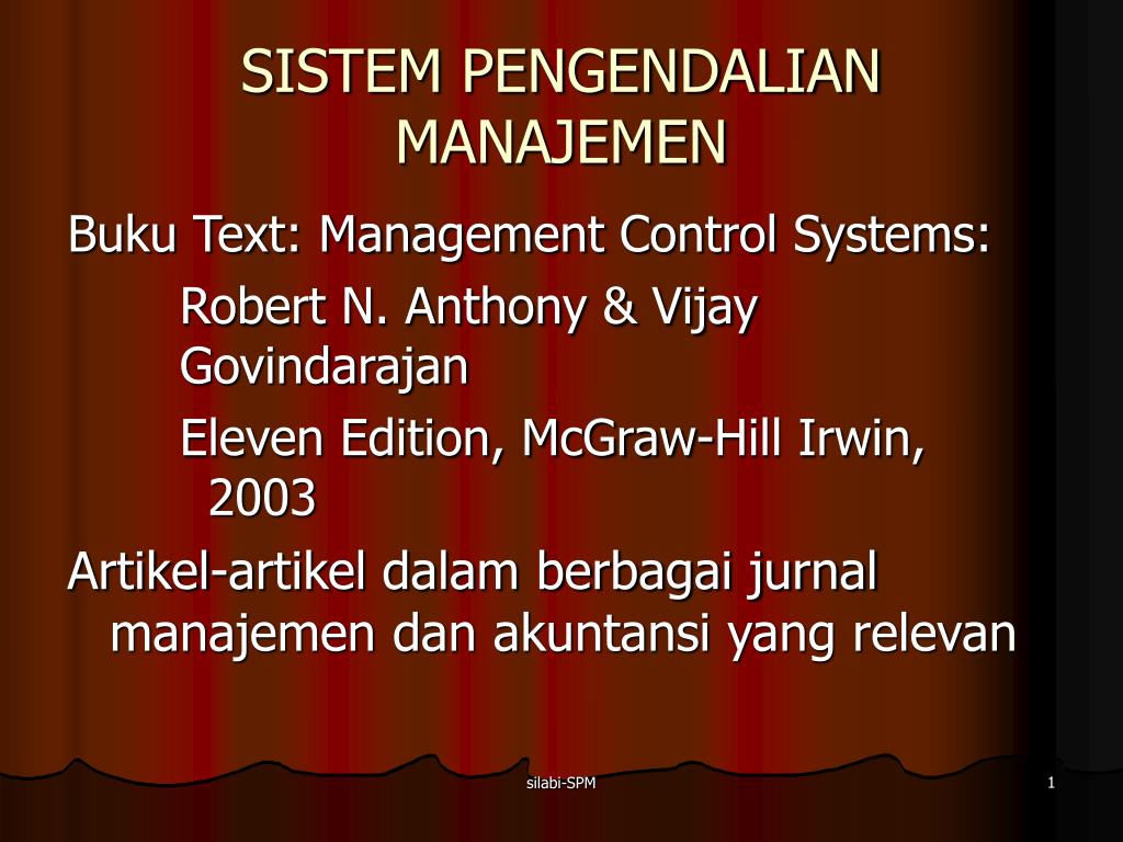 Detail Buku Management Control System Anthony Nomer 44