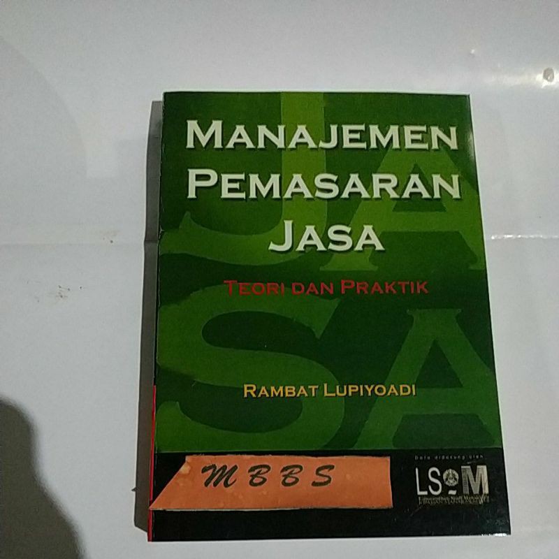 Detail Buku Manajemen Pemasaran Jasa Rambat Lupiyoadi Nomer 15