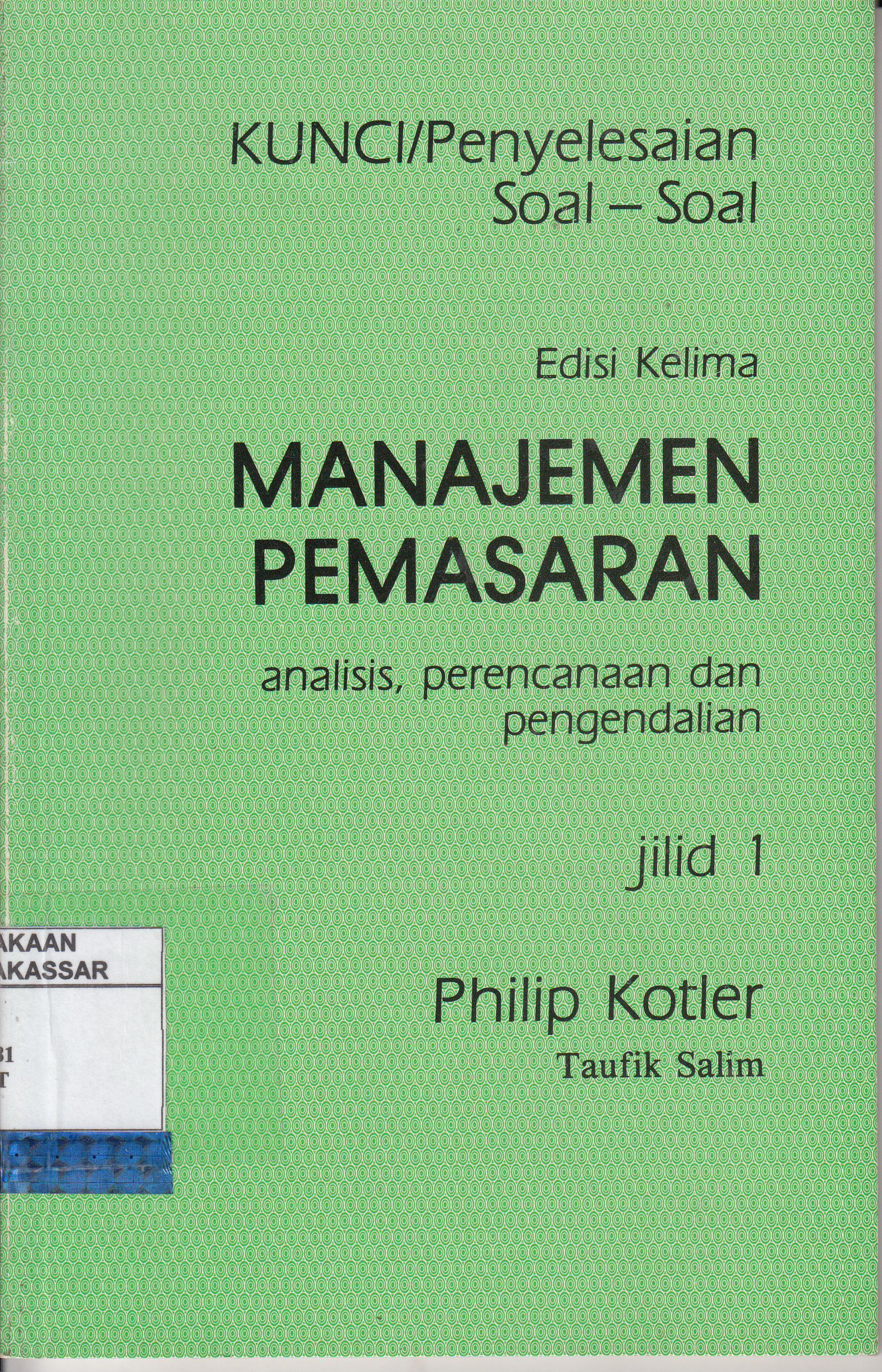 Detail Buku Manajemen Pemasaran Philip Kotler Jilid 1 Nomer 23