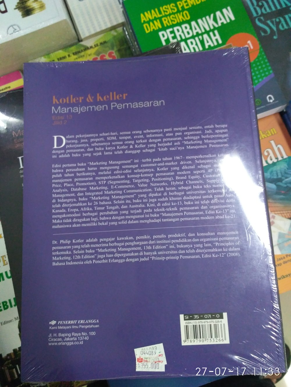 Detail Buku Manajemen Pemasaran Philip Kotler Jilid 2 Nomer 25