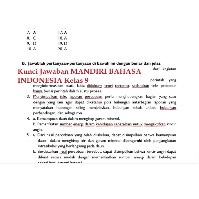 Detail Buku Mandiri Bahasa Indonesia Kelas 8 Nomer 50
