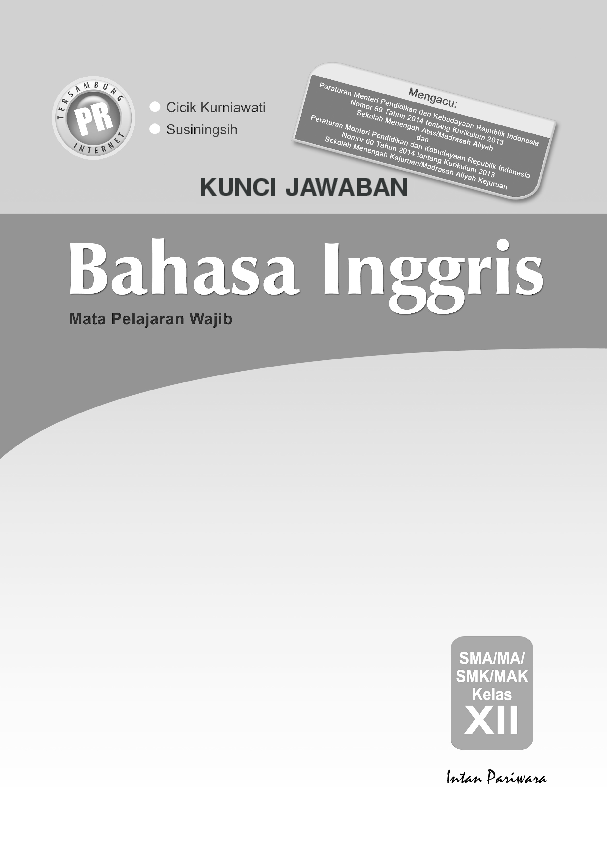 Detail Buku Mandiri Bahasa Inggris Kelas 12 Nomer 38