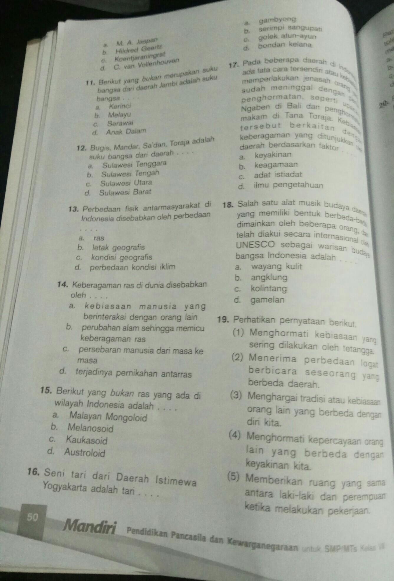 Detail Buku Mandiri Pkn Nomer 16