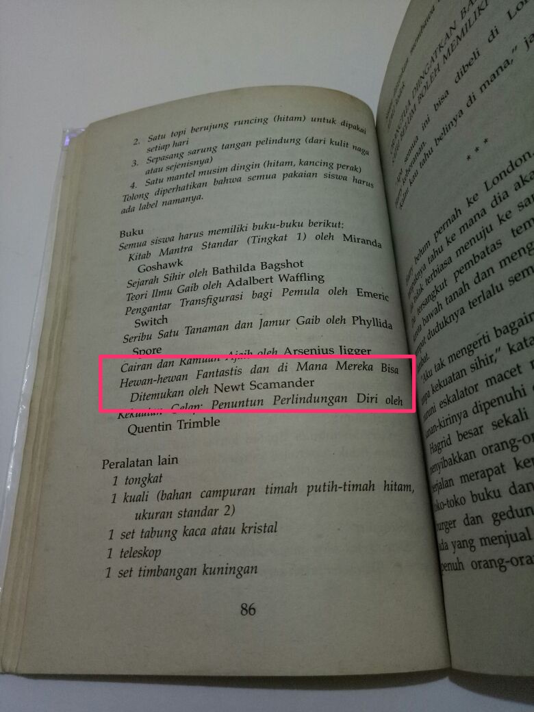 Detail Buku Mantra Harry Potter Nomer 45