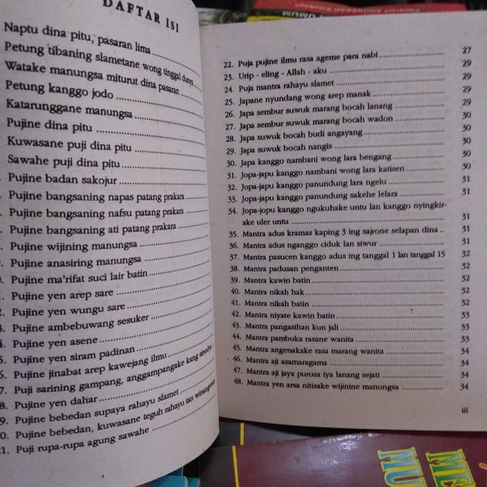 Detail Buku Mantra Kuno Nomer 29