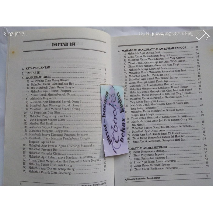 Detail Buku Mantra Kuno Nomer 40