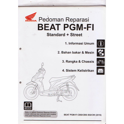 Detail Buku Manual Honda Beat Fi Nomer 14