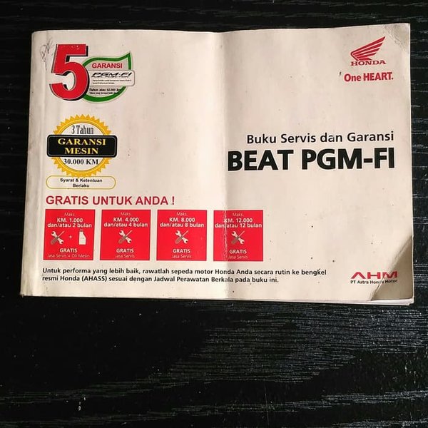 Detail Buku Manual Honda Beat Fi Nomer 39