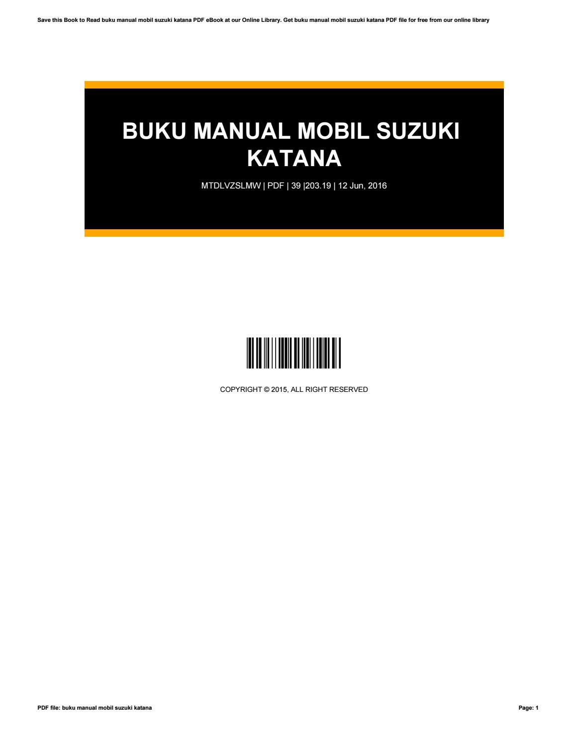 Detail Buku Manual Mobil Nomer 45