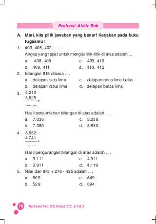 Detail Buku Matematika Kelas 3 Nomer 51