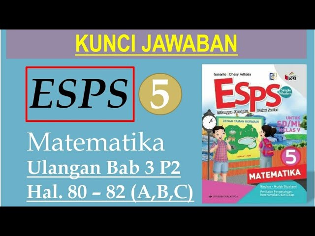 Detail Buku Matematika Kelas 5 Esps Nomer 17