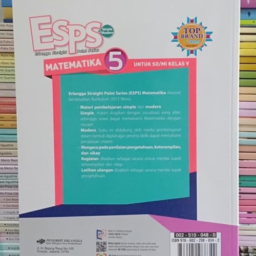 Detail Buku Matematika Kelas 5 Esps Nomer 20