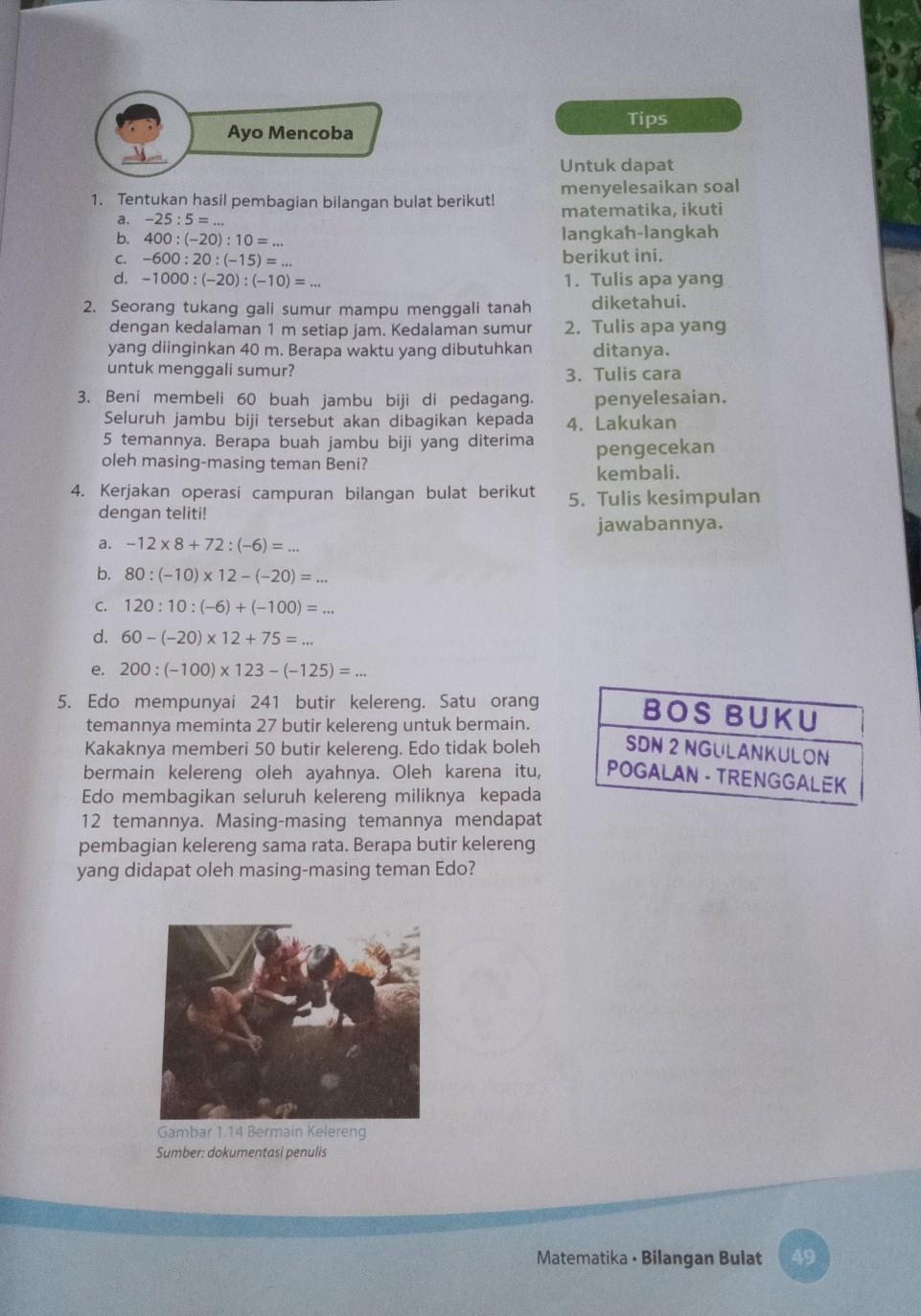 Detail Buku Matematika Kelas 6 Nomer 39