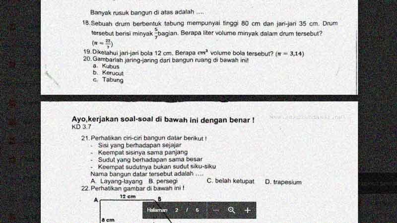 Detail Buku Matematika Kelas 6 Kurikulum 2013 Semester 2 Nomer 31