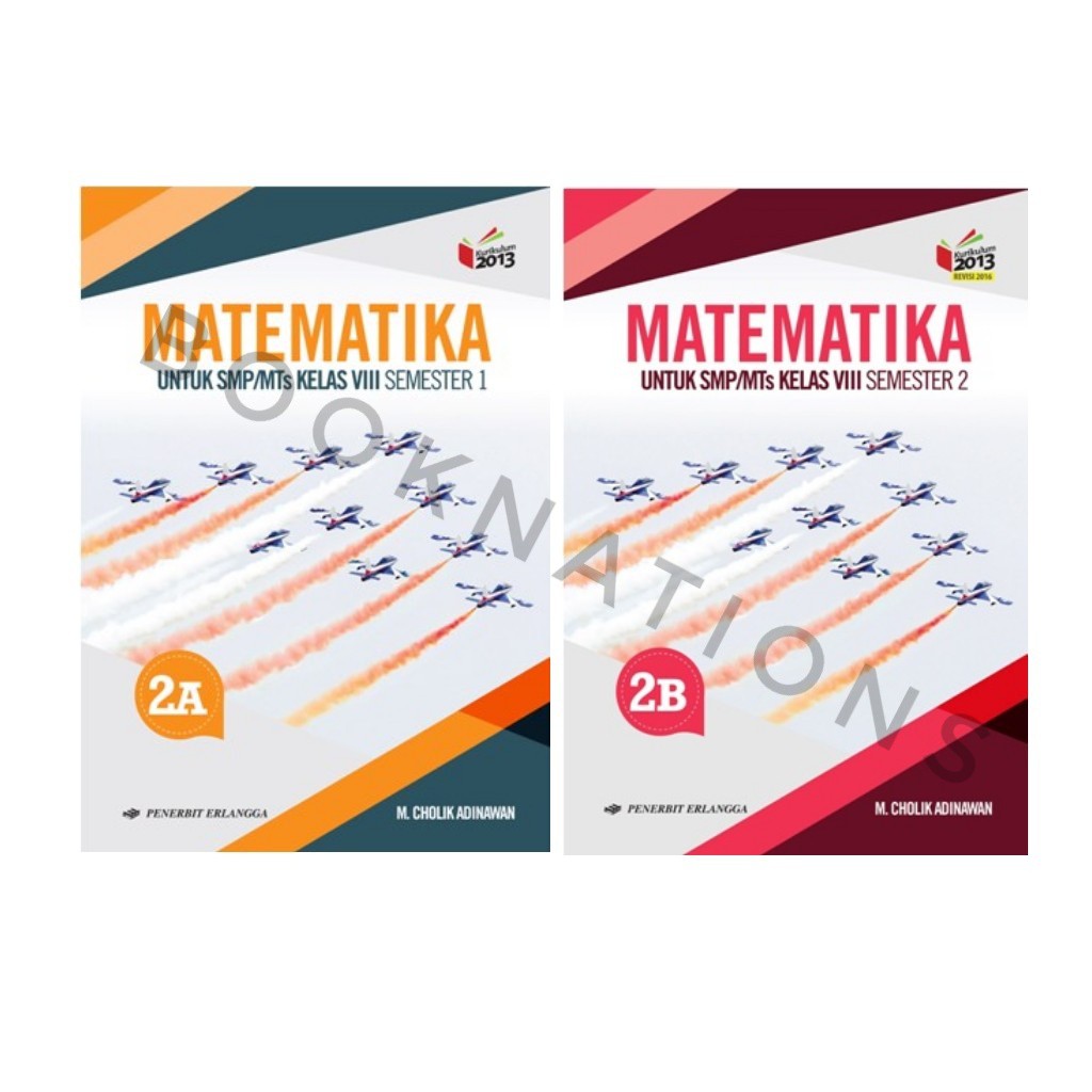 Detail Buku Matematika Kelas 8 Kurikulum 2013 Semester 1 Penerbit Erlangga Nomer 2