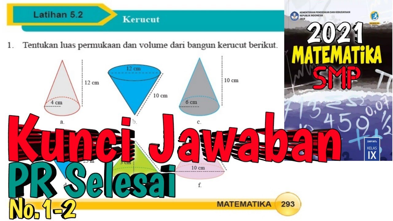 Detail Buku Matematika Kelas 9 Kurikulum 2013 Revisi 2018 Semester 2 Nomer 36