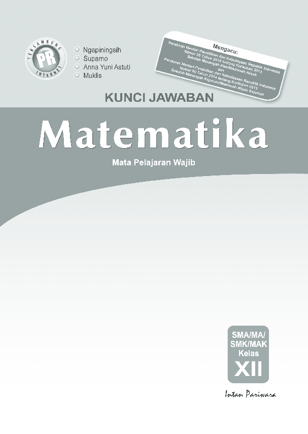 Detail Buku Matematika Wajib Kelas 12 Nomer 37