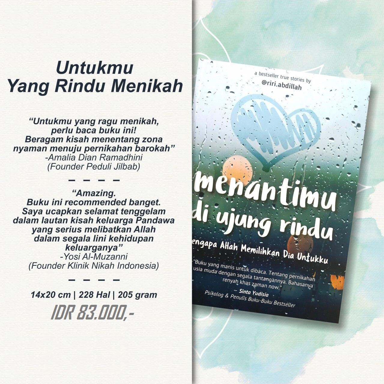 Detail Buku Menantimu Di Ujung Rindu Nomer 3