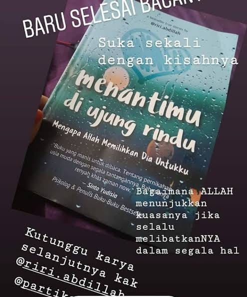 Detail Buku Menantimu Diujung Rindu Nomer 19