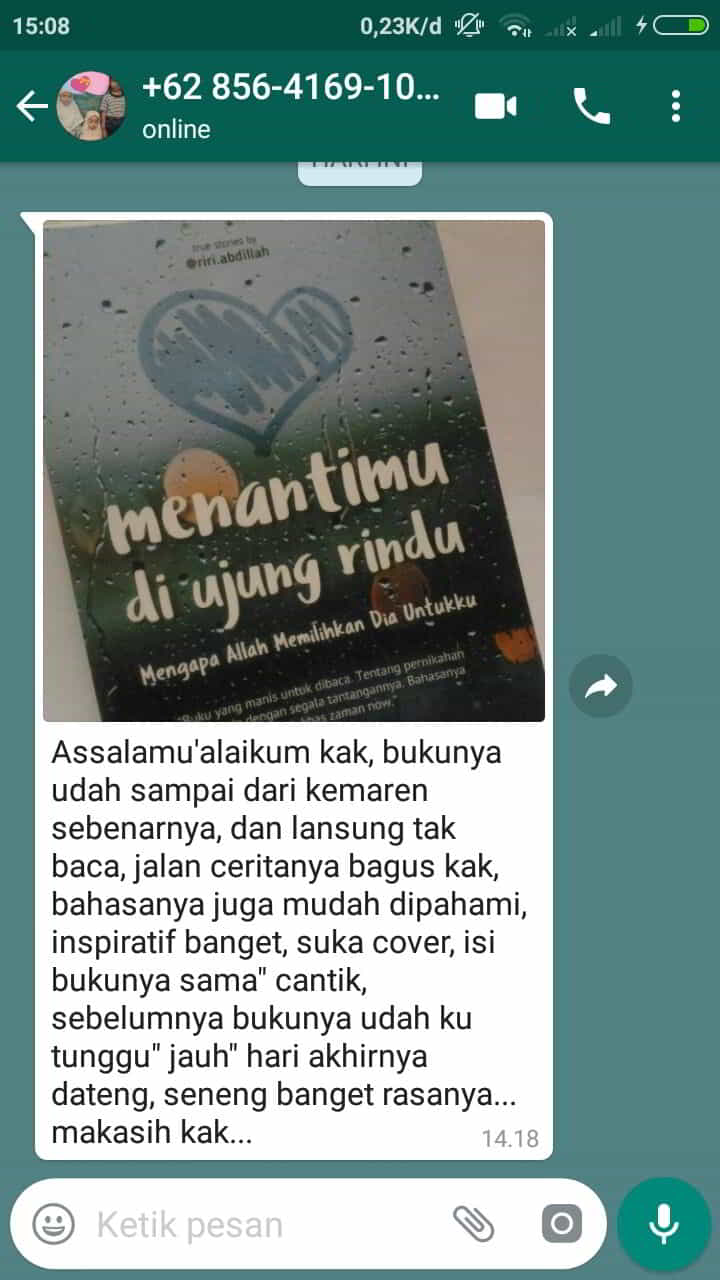 Detail Buku Menantimu Diujung Rindu Nomer 32