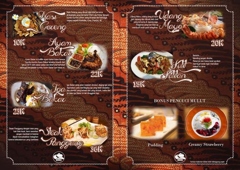 Detail Buku Menu Unik Nomer 26