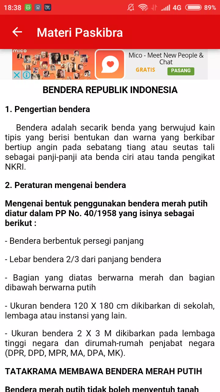 Detail Buku Merah Putih Paskibra Nomer 38