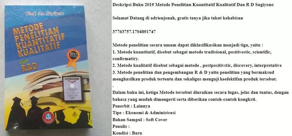 Detail Buku Metode Penelitian Rd Nomer 46