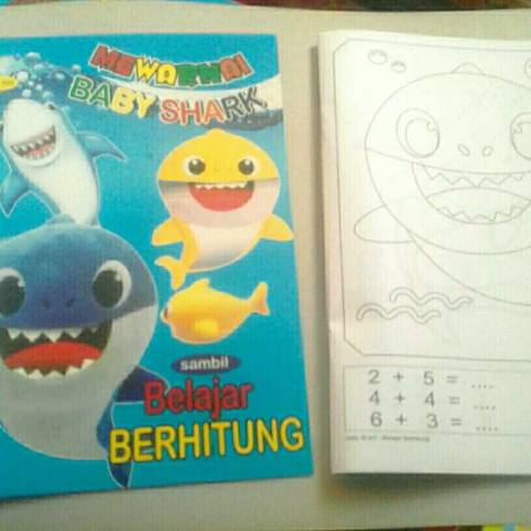 Detail Buku Mewarnai Baby Shark Nomer 22