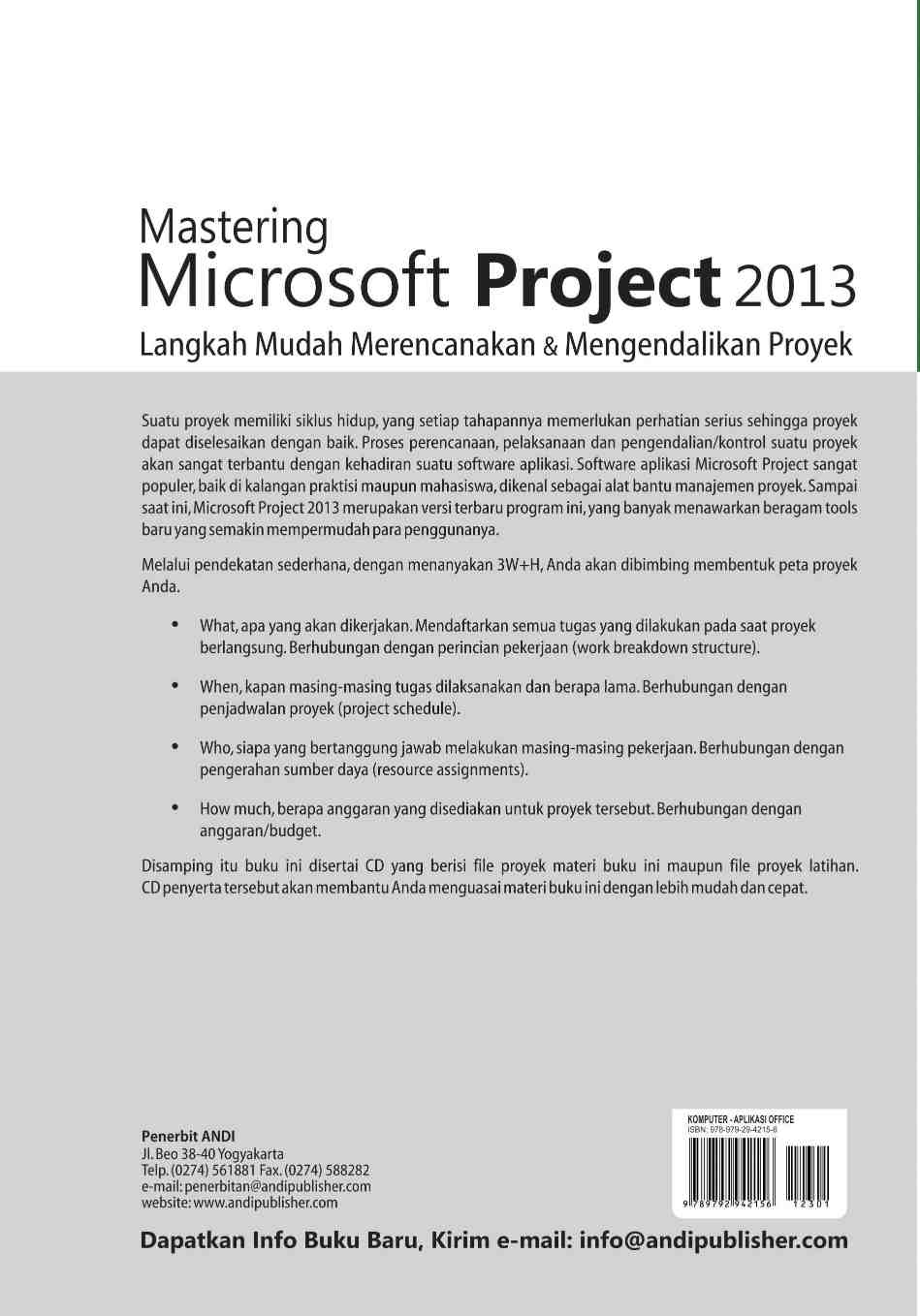 Detail Buku Microsoft Project Nomer 39