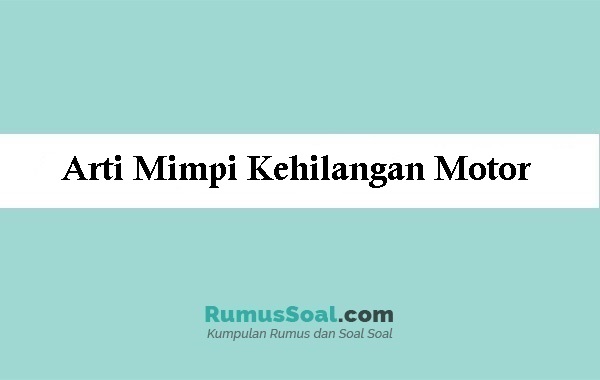 Detail Buku Mimpi Motor Nomer 41