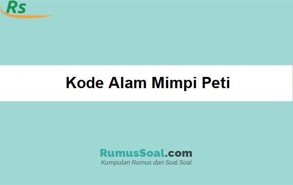 Detail Buku Mimpi Peti Mati Nomer 4