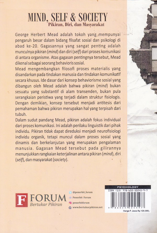 Detail Buku Mind Self And Society Nomer 5