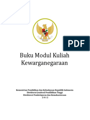 Detail Buku Modul Kuliah Pendidikan Kewarganegaraan Nomer 9