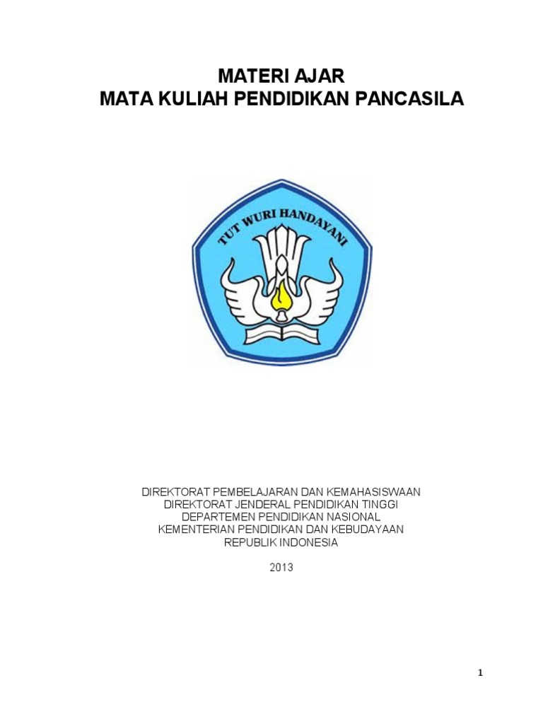 Detail Buku Modul Kuliah Pendidikan Kewarganegaraan Nomer 13