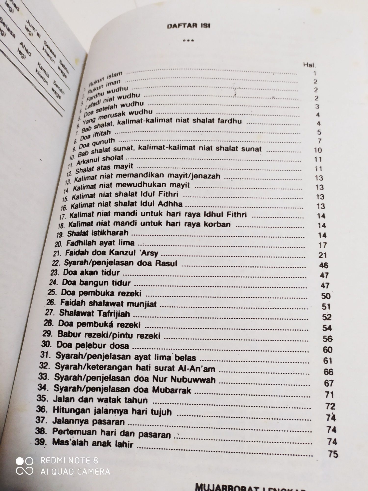 Detail Buku Mujarobat Lengkap Nomer 8