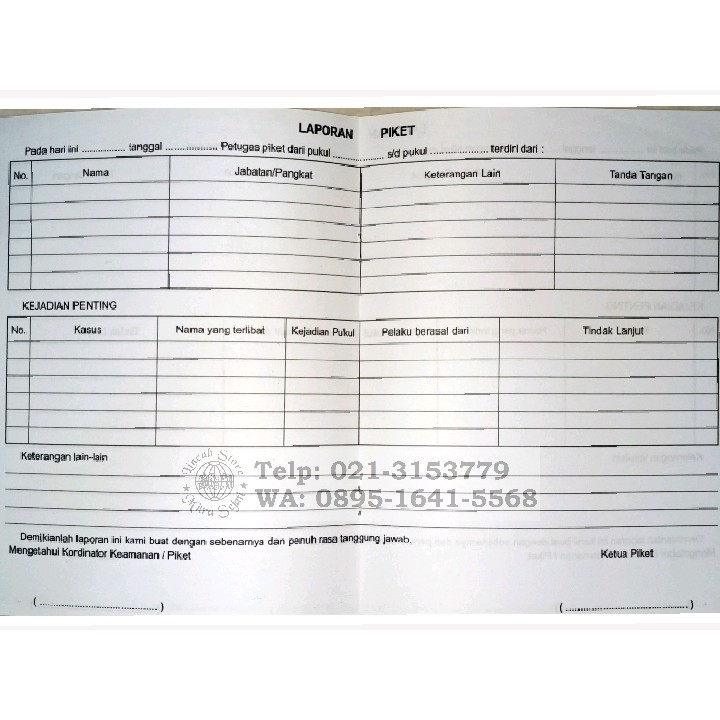 Detail Buku Mutasi Satpam Nomer 12