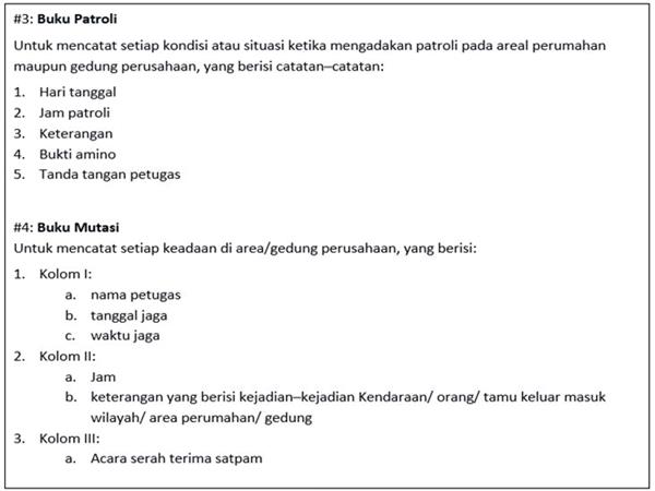 Detail Buku Mutasi Satpam Nomer 26