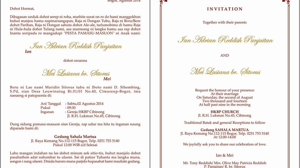 Detail Buku Nikah Kristen Nomer 47