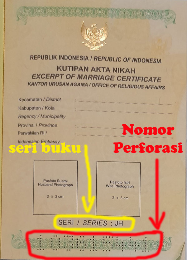 Detail Buku Nikah Suami Warna Apa Nomer 30