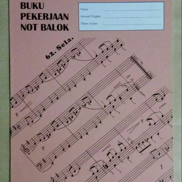 Detail Buku Not Musik Nomer 2