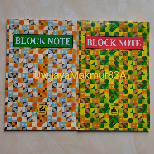 Detail Buku Notes Besar Nomer 9