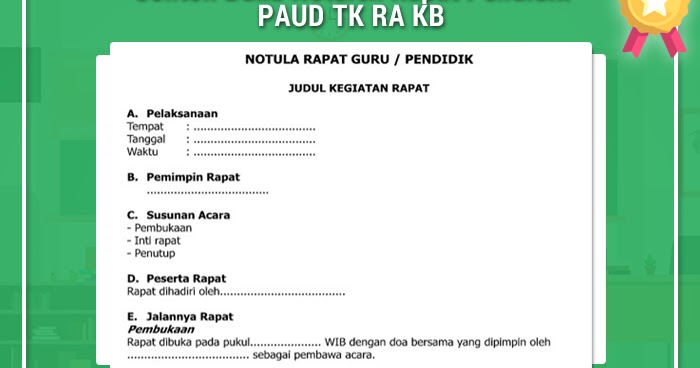 Detail Buku Notulen Rapat Nomer 31