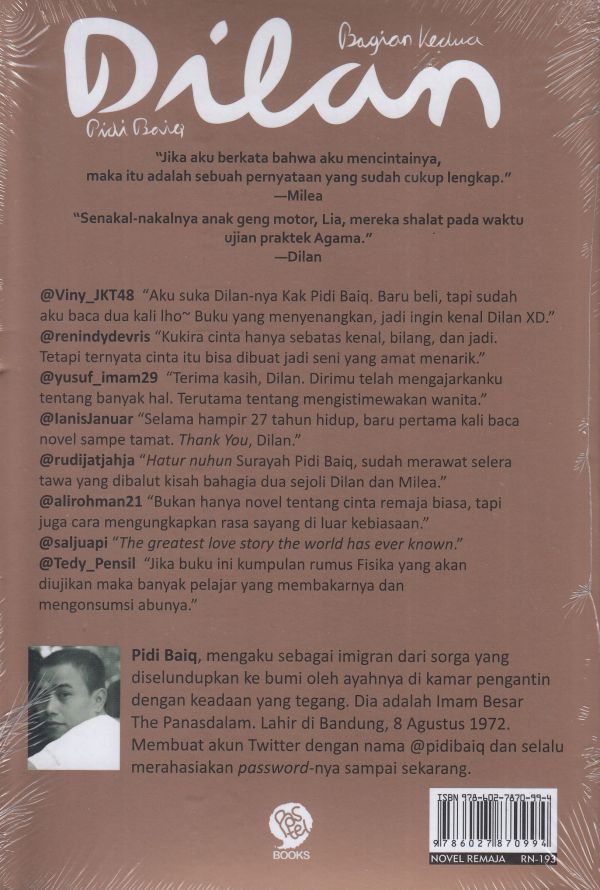 Detail Buku Novel Dilan 1991 Nomer 22