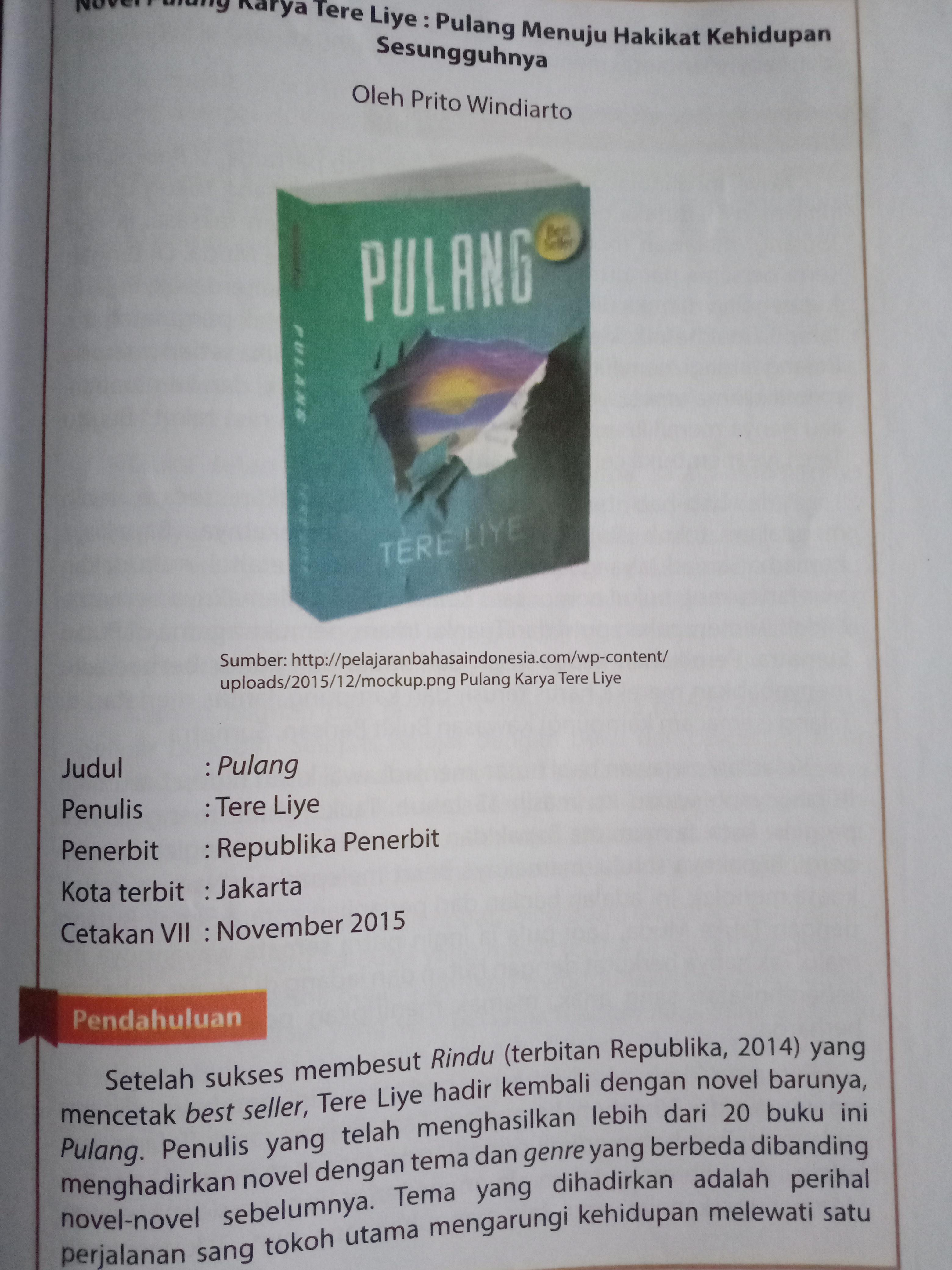 Detail Buku Novel Pulang Nomer 23