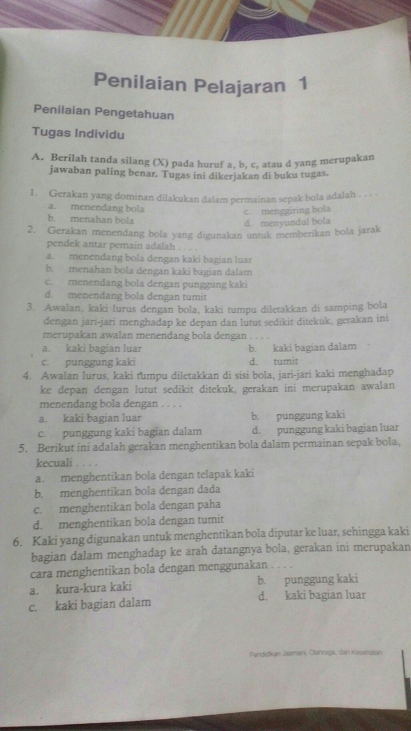 Detail Buku Olahraga Kelas 7 Nomer 52