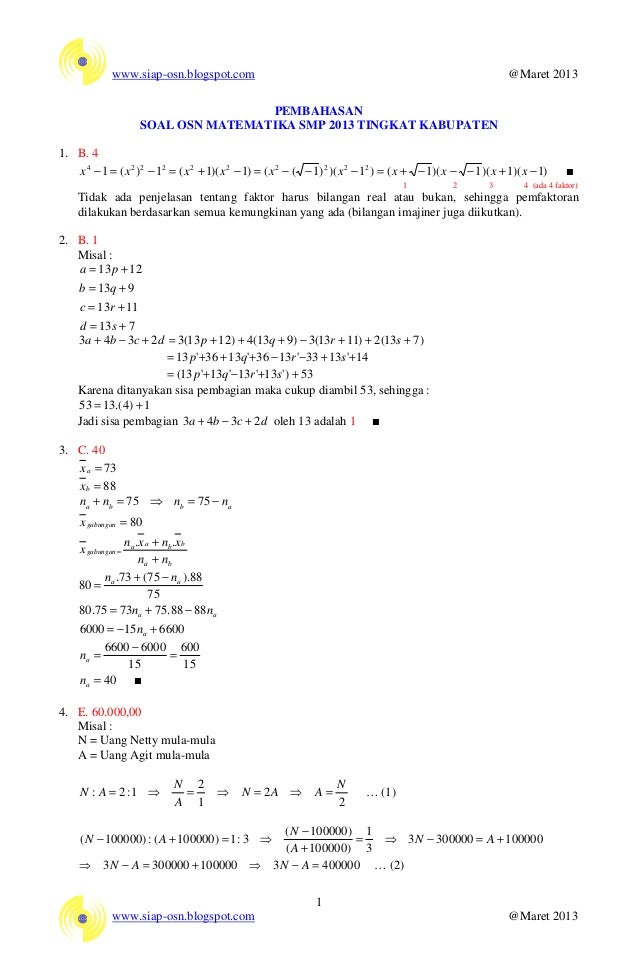 Detail Buku Olimpiade Matematika Smp Nomer 26